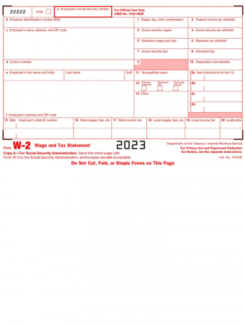 Printable Form W2 📝 Get IRS Form W-2 2023: Printable PDF and Instructions