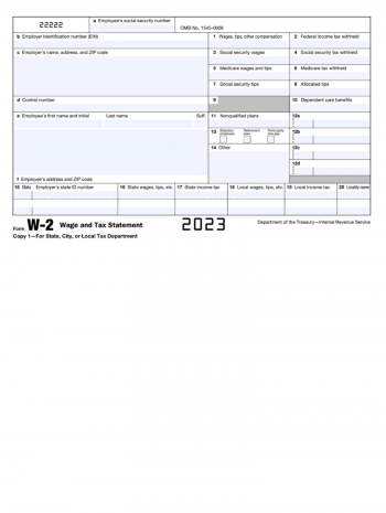 muestra formulario w2 2023